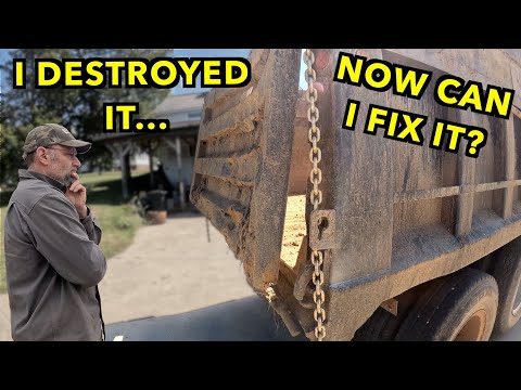 Repairing The Dump Truck That I Broke. Tailgate, Belts, Wiring.