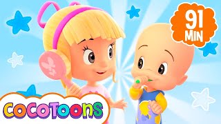 Pela manhã e mais musicas infantis de Cleo e Cuquin 🌅 Cocotoons Brasil