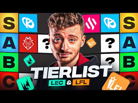 Mes TIERLISTS LFL & LEC 2025 ! (Avec des surprises)
