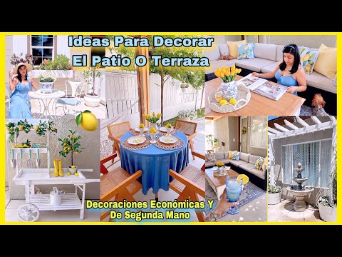 Ideas Para Decorar Tu Patio O Terraza🍋Nueva Decoración Económicas ⛲️Shein Home
