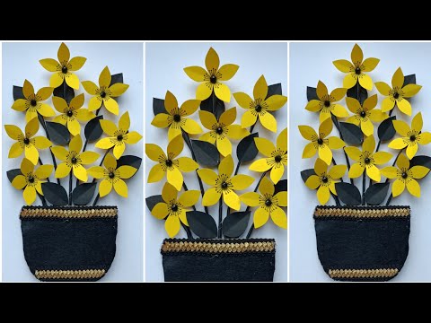 DIY Wall Hanging ||Wall Hanging || Easy Craft || Handmade Paper Flower Wall Hanging