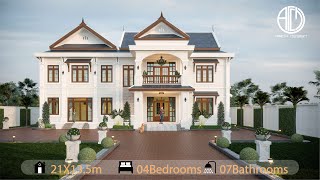 AD - 02Storey House: 21X13.5m