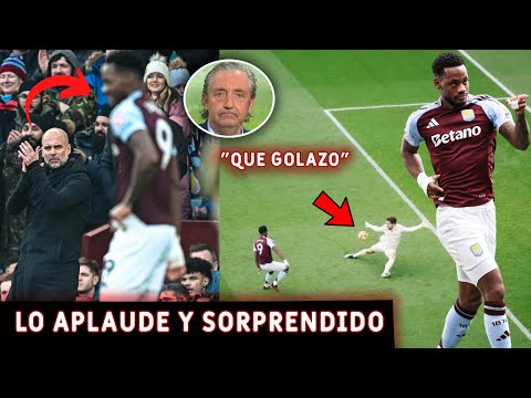 👋LO APLAUDE! ASÍ REACCIONO PEP GUARDIOLA a GOLAZO de JHON DURAN vs CITY🔥, PRENSA ESPAÑOLA ELOGIOS