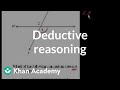 Understanding Deductive Reasoning and Geometry Concepts