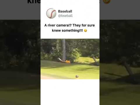 He Flew In The RIVER!!! 🤣🤯 #baseball