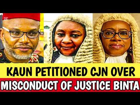 BREAKING! UPDATE ON NNAMDI KANU JUDICIARY EXPOSED AS NNAMDI KANU PETITIONED CJN OVER MISCONDUCT