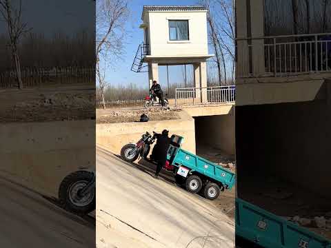 Heavy-duty four-wheel drive cross-axle electric tricycle tricycle tricycle heavy-duty four-wheel