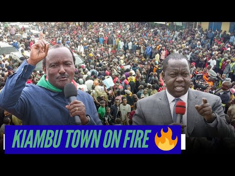 MATIANG'I AND KALONZO MASSIVE RECEPTION IN KIAMBU TOWN, DARES RUTO TO STEAL ELECTIONS
