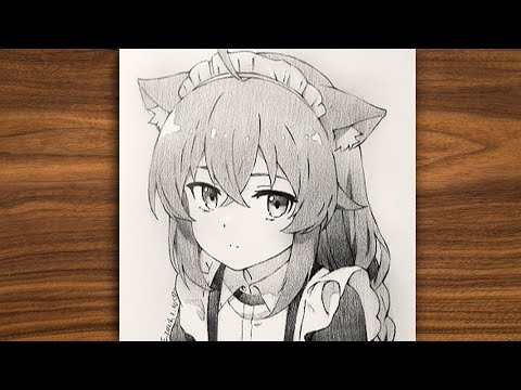 Tutorial drawing a fox-eared anime girl | Draw so easy Anime