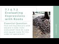Evaluating Expressions with Square and Cube Roots