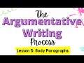 Dissecting Body Paragraphs in Argumentative Writing