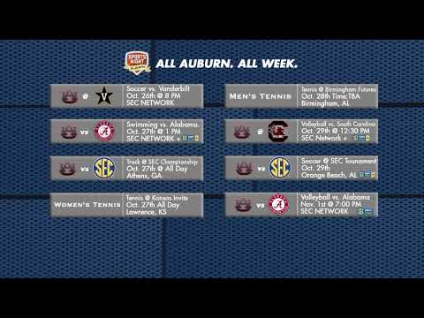 Oct. 27: This Week in Auburn Sports
