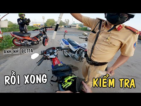 Thiện Red và Anh Nhí bị CSGT kiểm tra hành chính Nova Dash, Stinger120 - Nhật Ký Phượt