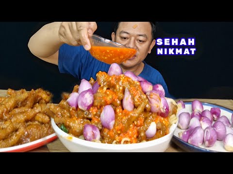 NGEUNAH, KREMUS CEKER⁉️ MAKAN  MIE AYAM CEKER PEDAS LALAPAN BAWANG MERAH MENTAH