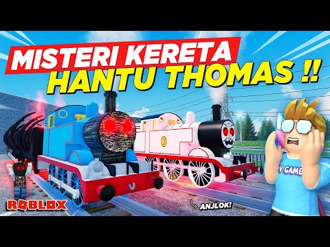 NEMU MISTERI LOKOMOTIF KERETA API HANTU THOMAS MALAH TRAGEDI ANJLOK !! ROLEPLAY KAI - Roblox