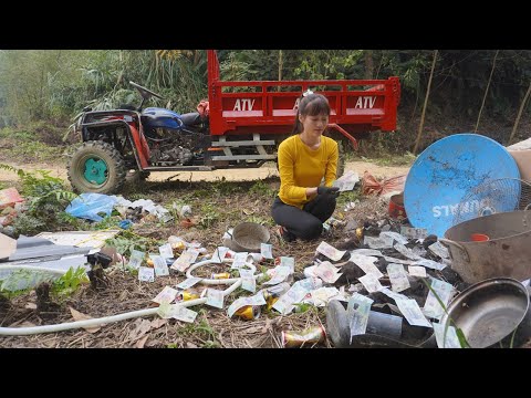 Use 4-wheeled Vehicle Trucks harvest scrap iron, plastic can, money... To Sell Traders | Duong Farm