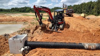 Big Day! 6 Acre Pond Gets A New Overflow!