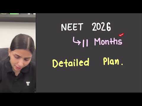 NEET 2026- Detailed Roadmap if you are starting from now.