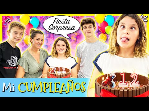 Mi FIESTA SORPRESA de CUMPLEAÑOS 🎂 ¡DANIELA HAACK CUMPLE 12 AÑOS! 🤩 Mis HERMANOS ME DAN UN REGALO