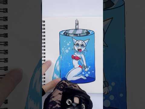 Incredibox Sprunki Stickers with GRAY Holding WENDA’s SUS GIRLS Fate in 5s⏱️| JACK DIY PAPER STICKER