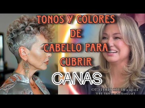 TONOS y COLORES de CABELLO Para CUBRIR CANAS Y dar LUZ al Rostro| Luce RADIANTE Y REJUVENECIDA 💇‍♀️