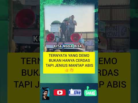 Yg demo bukan hanya cerdas tp jenius👍#mahasiswa #masyarakat #demo #beritapolisi#beritaterkini#shorts