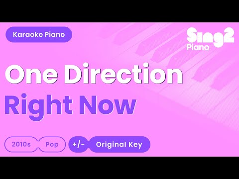 One Direction – Right Now (Piano Karaoke)