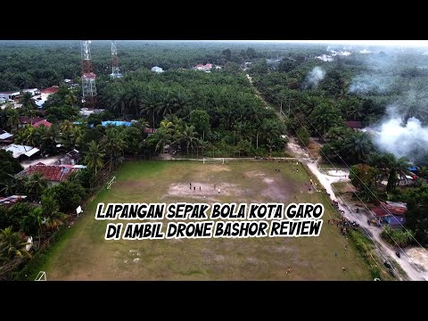 lapangan bola kota garo shot with drone