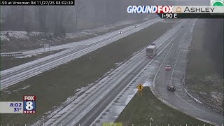 Some snow on the roads