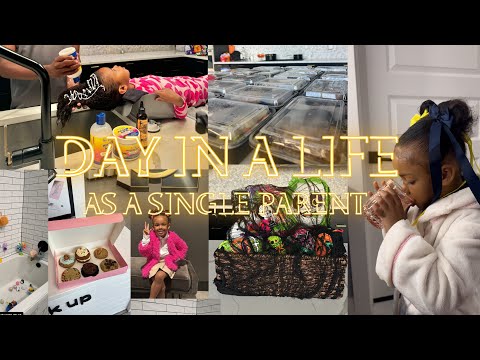 DAY IN A LIFE | SINGLE DAD DUTIES | COOKING | CRUMBL REVIEW | BOO BASKET & MORE