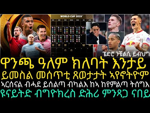 ዋንጫ ዓለም ክለባት እንታይ ይመስል ፡ መሰጥቲ ጸወታታት ኣየኖትዮም ፡