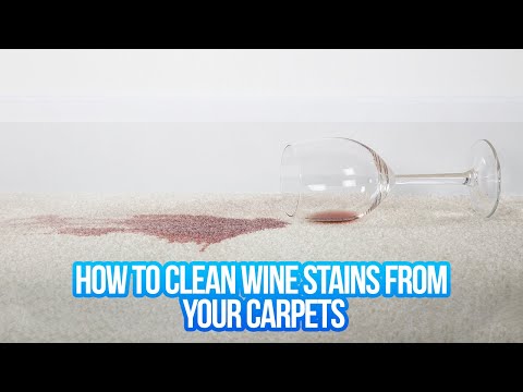 How to clean wine stains from your carpets