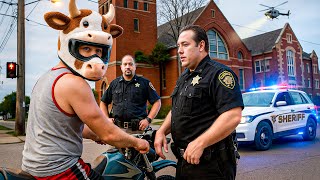 Who Wins? Bikers vs Police Helicopters