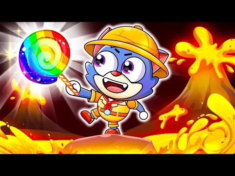 The Floor Is Lava Game | Escape From Lava Floor | Funny Kids Songs - Nursery Rhymes Lamba Lamby