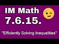 Solving Linear Inequalities