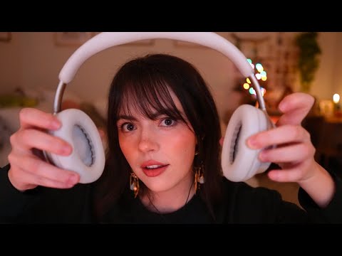 ASMR with Noise Suppression Headphones (personal attention, gentle, muffled, quiet)