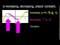 Identifying Graph Intervals: Increasing, Decreasing, and Constant