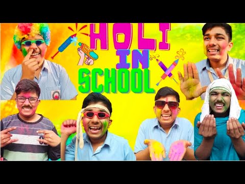 HOLI in School 🏫🌈|special video ❤️|funny| Riant Ritik|