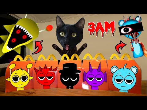 CAJITA MISTERIOSA DE INCREDIBOX SPRUNKI A LAS 3 AM PERO EL JUEGO ES EN LA VIDA REAL VS GATO YOUTUBER