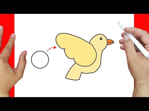 Aprende a Dibujar un pajarito paso a paso | Dibujos fáciles