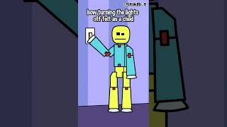 Turning Off the Lights as a Kid Be Like... 😱💡| StikBot Relatable