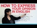 Expressing Opinions in English