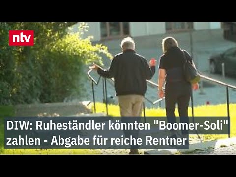 DIW: Ruheständler könnten "Boomer-Soli" zahlen - Abgabe für reiche Rentner