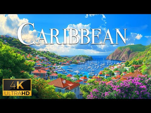 CARIBBEAN SEA 4K Video UHD - Peaceful Piano Music With Scenic Relaxation Film For Relaxation