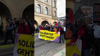 Start der Proteste zum AfD-Parteitag in Erfurt
