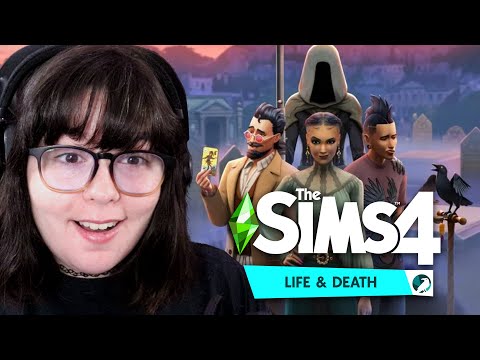 FUNERALS & GRIMTERNS?! // The Sims 4 Life & Death Expansion Pack Trailer Reaction