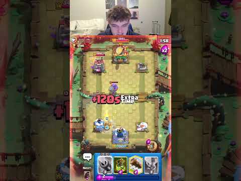 Bro rocketed a goblin barrel 😭 #clashroyale