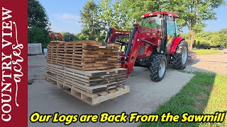 Our First Stack of Sawmill Lumber - Where to Begin Raising Livestock for Food