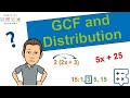 Greatest Common Factor and Distributive Property