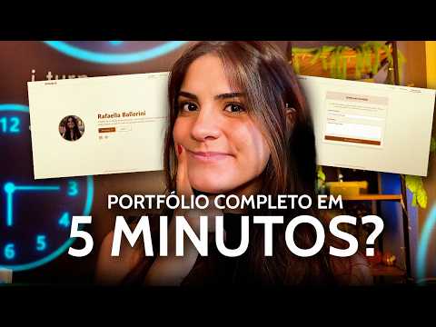 Crie agora um site PRÓPRIO para apresentar seu portfólio em minutos SEM CÓDIGO